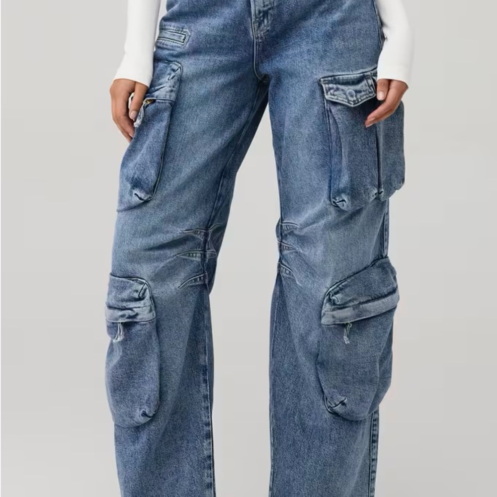 Good American DENIM CARGO JEANS Plus Size 20 Women’s